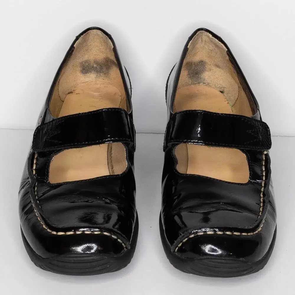 Wolky Women's Mary Jane Wedge Shoes Patent Leather READ Black Size 37 6 | AQ - Picture 3 of 6